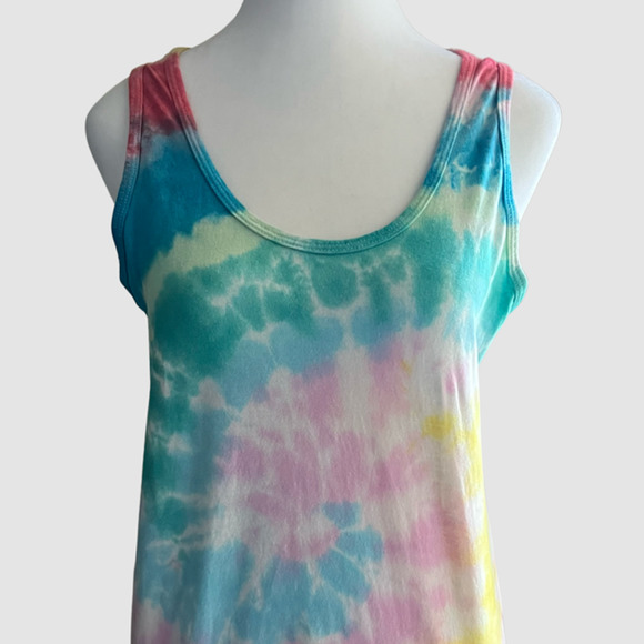 Tomcat Tie Dye Creations Women's Spiral Design Tank Multi Color, NWT-Size Small - Picture 2 of 5